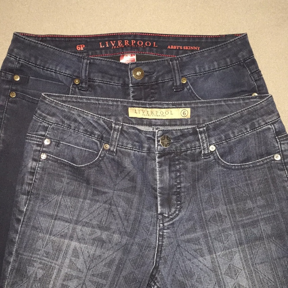 2 Pair of Liverpool Jeans Company Size 6 Skinny